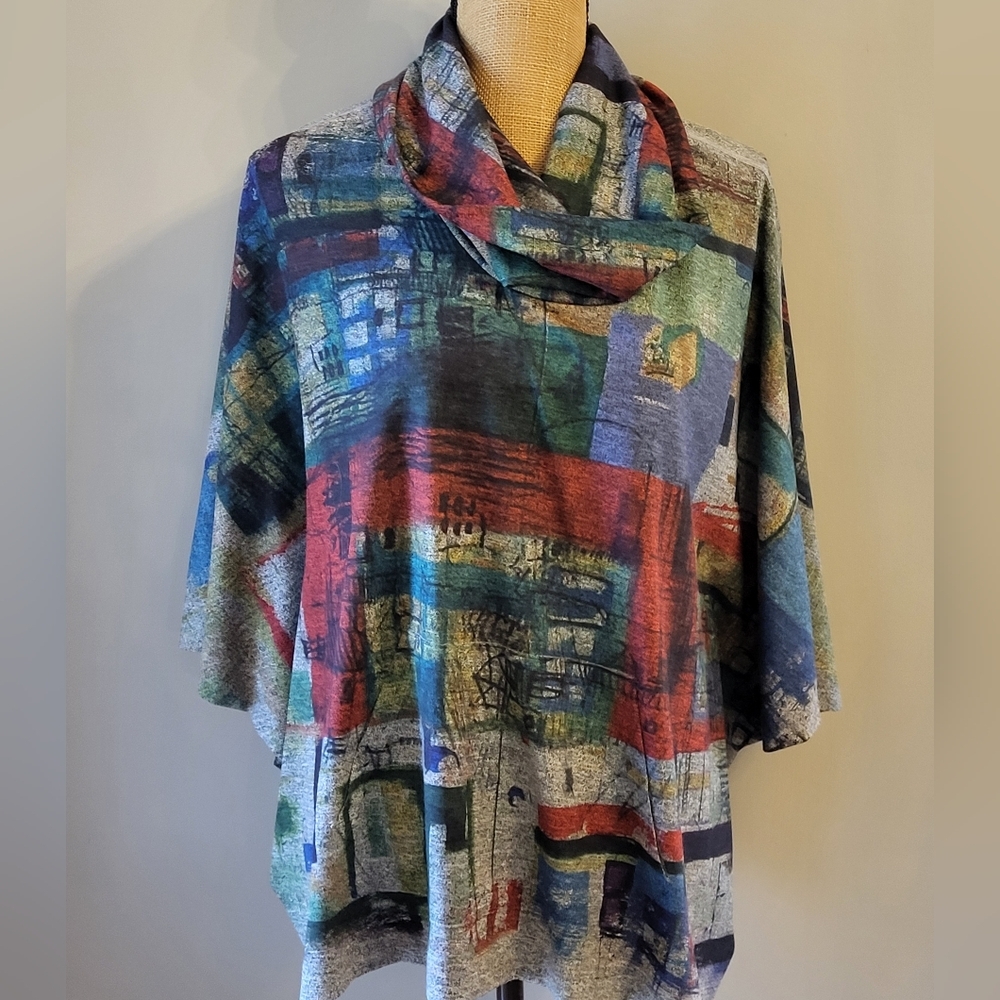 Inoah XSmall polyester/spandex knit poncho